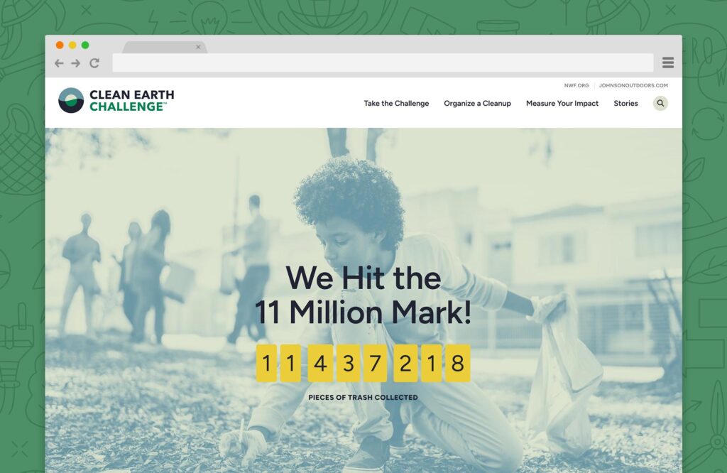 Clean Earth Challenge homepage hero