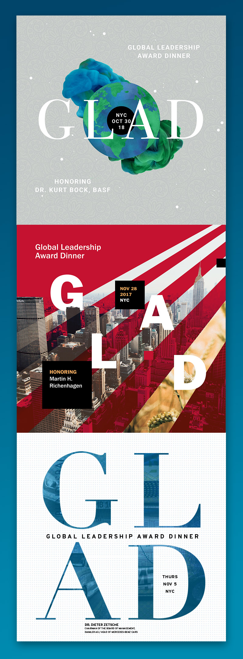 AICGS - Global Leadership Awards Dinner - Program Covers
